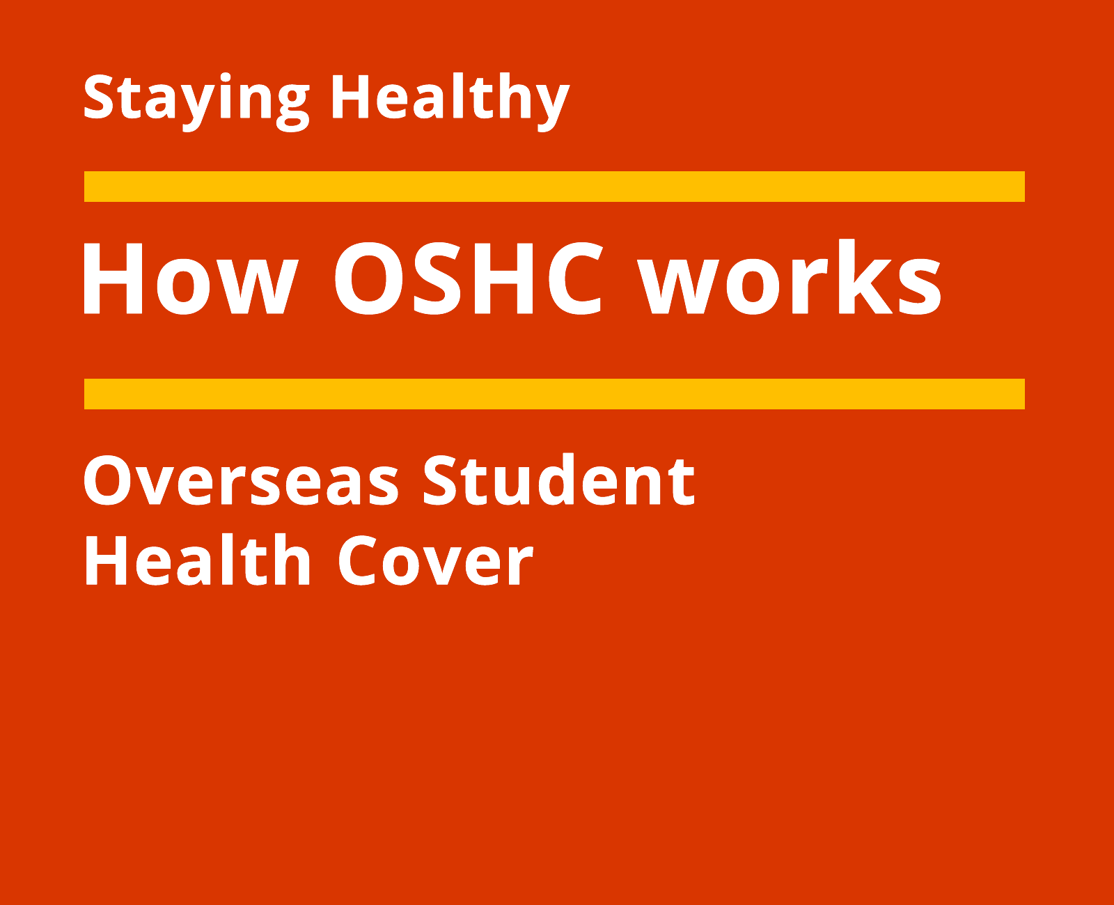 Get Set-up for Uni - OSHC or Overseas Student Health Cover-oshc